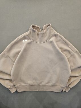 Abercrombie & Fitch Women's Taupe Cowl Neck Sweatshirt